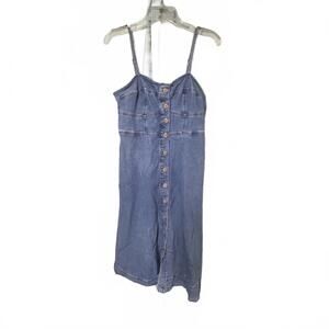 Universal Thread Denim Button Front Midi Dress | Size M